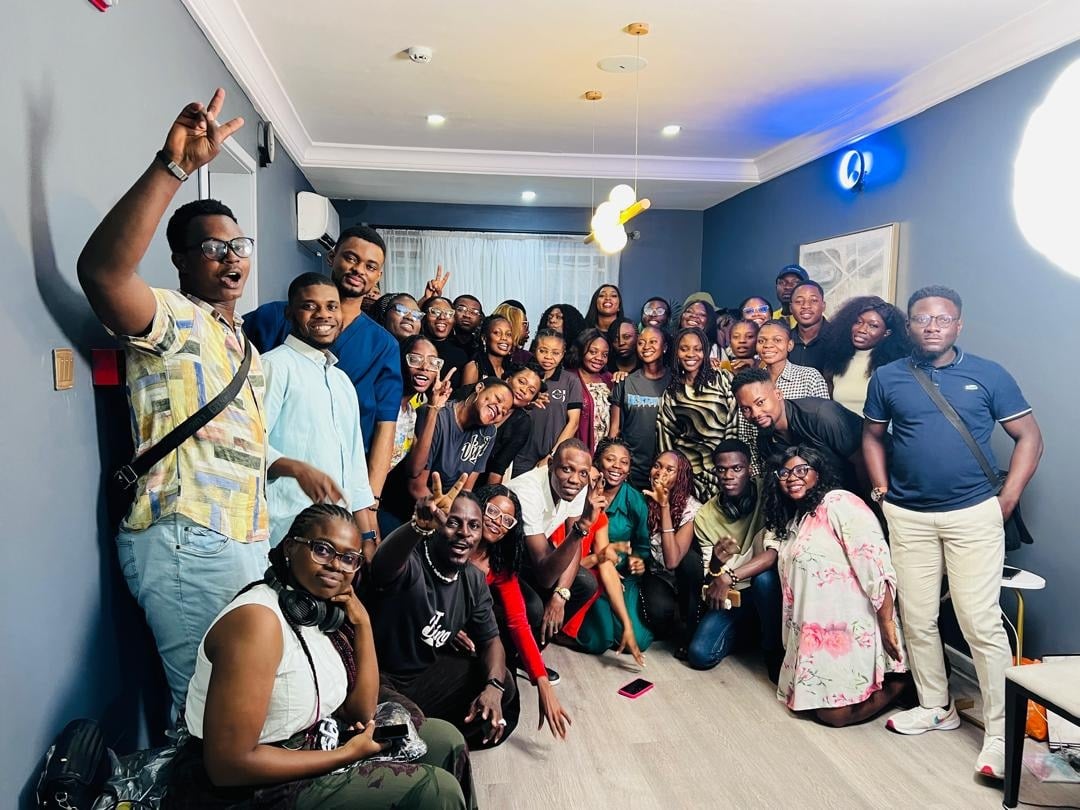 Members of the LinkUp Lagos community at a hangout